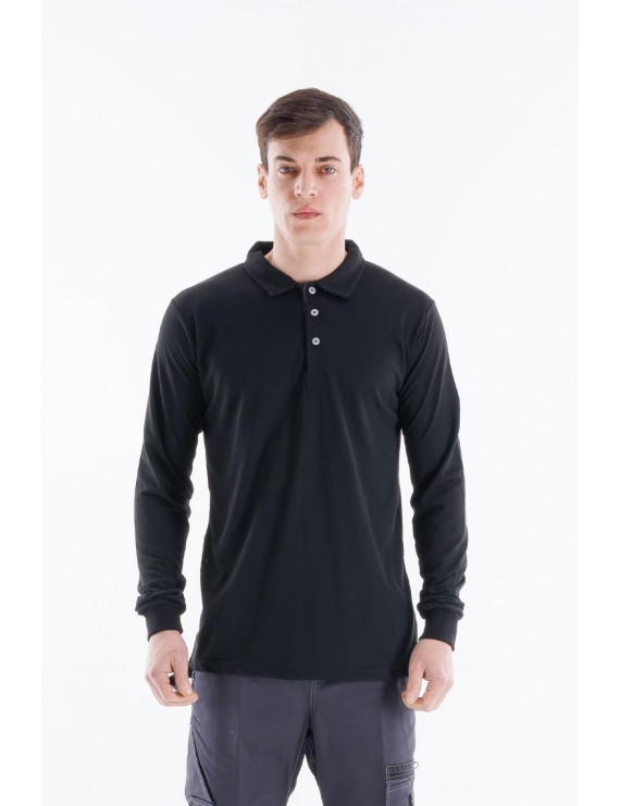 Regular Polo Pike T-Shirt - Siyah