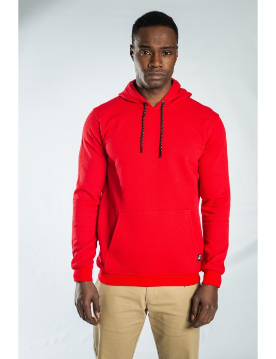 Kapüşonlu Sweatshirt Kırmızı