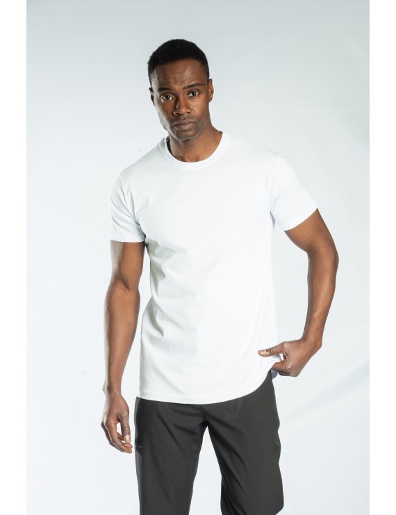 Elegans Basic Bisiklet Yaka T-Shirt Beyaz