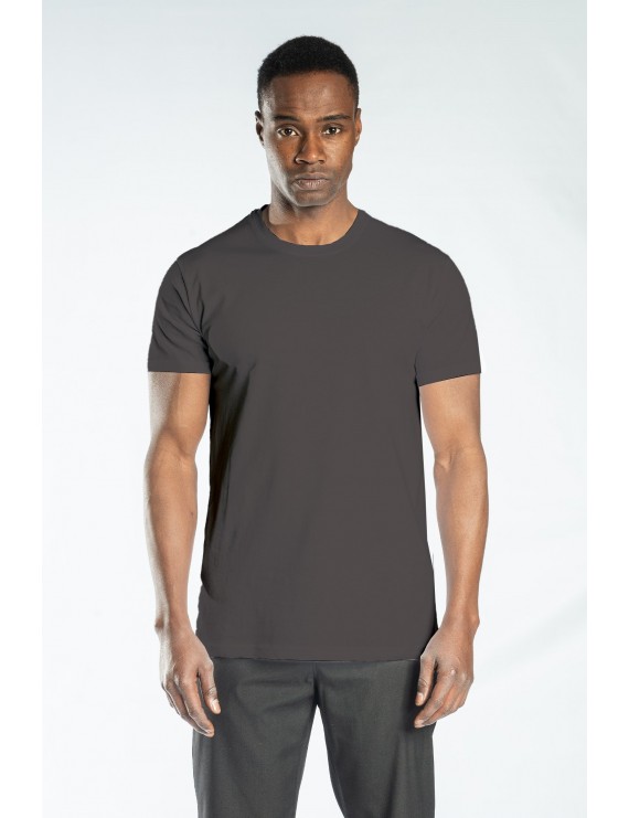 Regular Basic Bisiklet Yaka T-Shirt Antrasit
