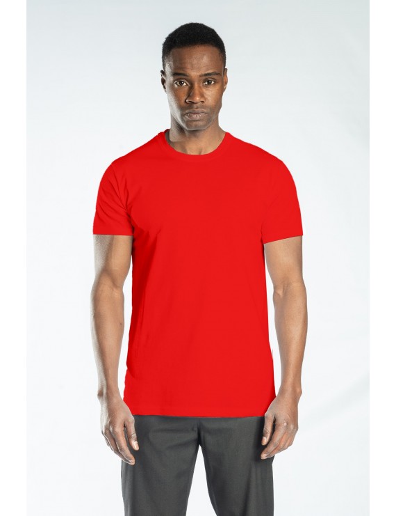 Regular Basic Bisiklet Yaka T-Shirt Kırmızı