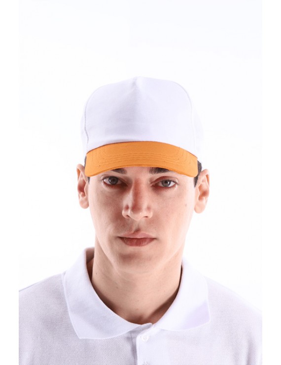Regular Şapka Turuncu - Beyaz
