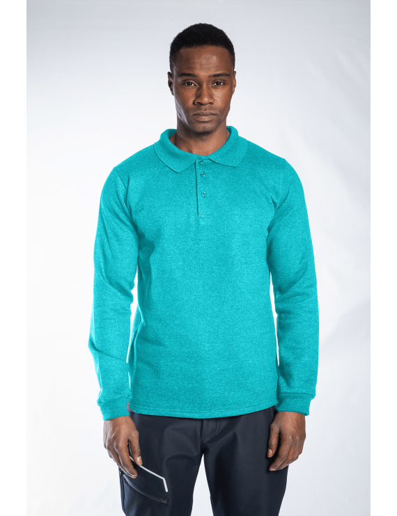 Regular Polo Sweatshirt Turkuaz