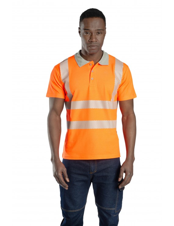 Alaska Hi-Vis Polo T-Shirt Neon Turuncu