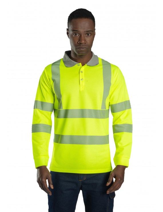 Alaska Hi-Vis Uzun Kollu Polo T-Shirt-Sarı
