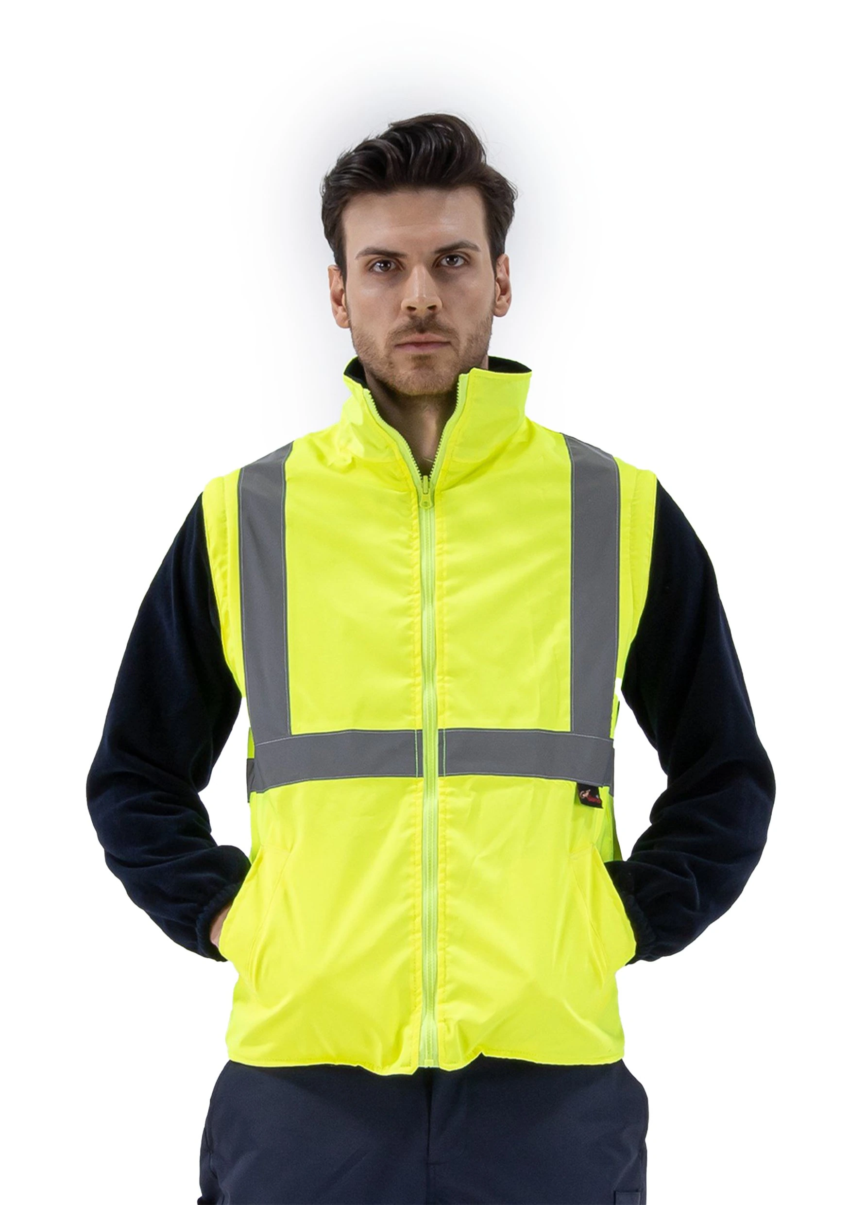 Alaska Hi-Vis 2 in 1 Yelek Neon Sarı